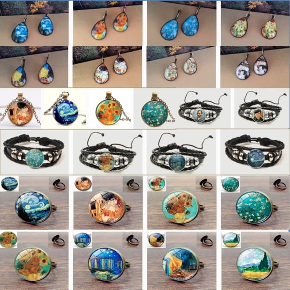 ๐50% OFF/3+...Van Gogh Bracelet with Set of 4 Interchangeable Paintings - Picture 6 of 6